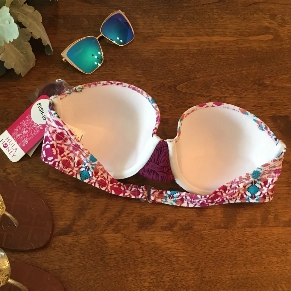 Strapless Underwire Bandeau Bikini Swim Top - Picture 3 of 3